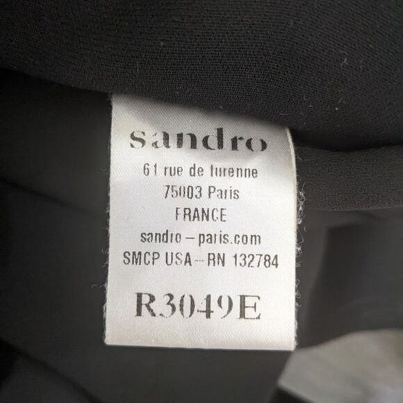 {flawed} Sandro | Black sheath dress with lace inset - Picture 7 of 10